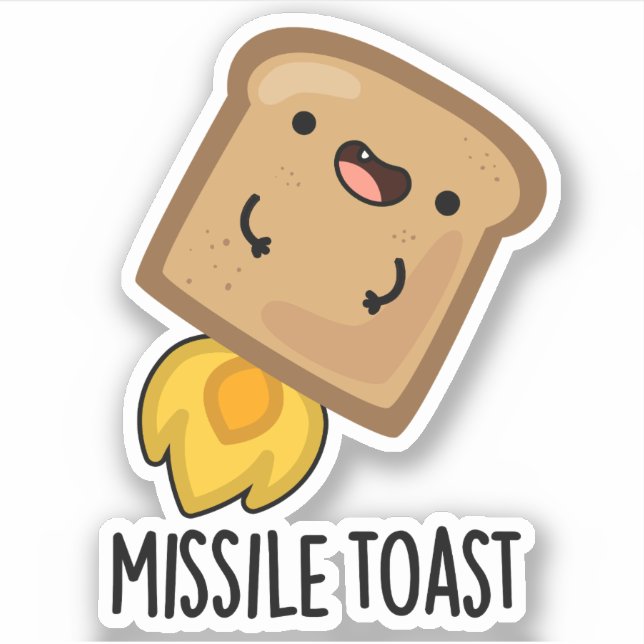 Missile Toast Funny Mistletoe Puns (Front)