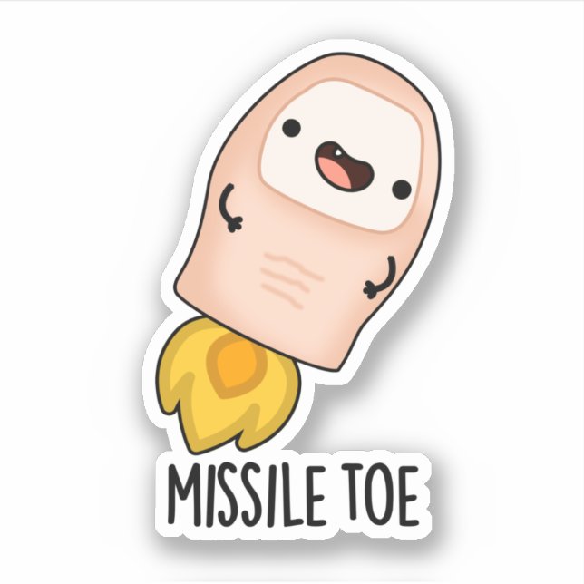 Missile Toe Funny Mistletoe Pun  (Front)