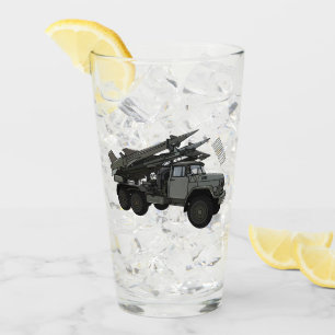 Missile vehicle cartoon illustration glass