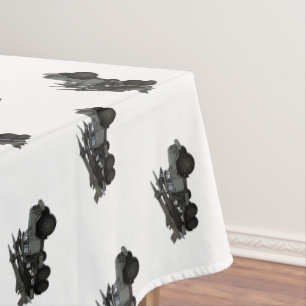 Missile vehicle cartoon illustration tablecloth