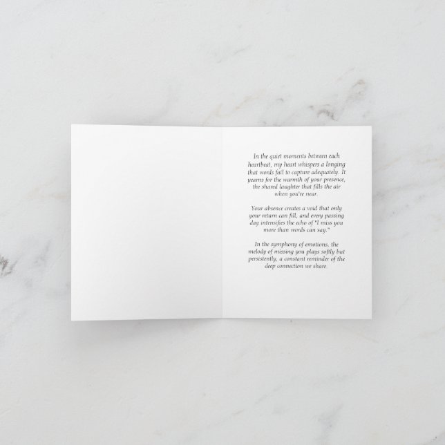 Missing A Love One? Card (Inside)