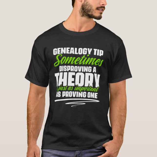 Missing Ancestor Ancestry Historian Genealogy Gene T-Shirt (Front)