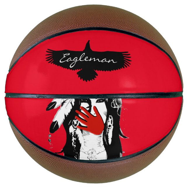 Missing and Murdered Indigenous Women Eagle Basketball (Front)