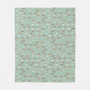 Missing boats - Light teal Fleece Blanket