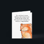 Missing cake birthday card<br><div class="desc">A birthday card with a difference.</div>
