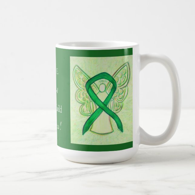 Missing Child Awareness Ribbon Angel Custom Mug (Right)
