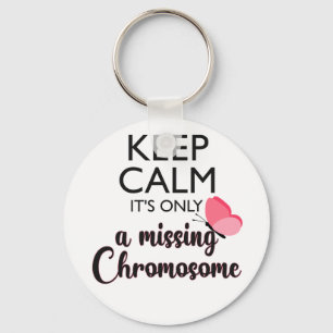 Missing Chromosome Turner syndrome awareness Key Ring
