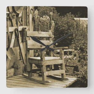 Missing Her Square Wall Clock
