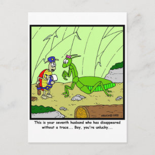 Missing Husband Postcard