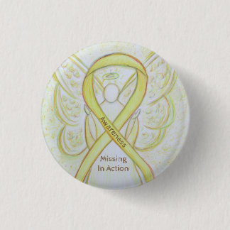 Missing in Action (MIA) Awareness Ribbon Angel Pin