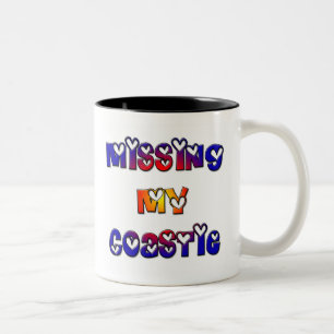 Missing My Coastie Two-Tone Coffee Mug