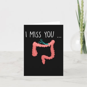 Missing My Colon Funny Ostomy Ostomate Surgery Hum Card