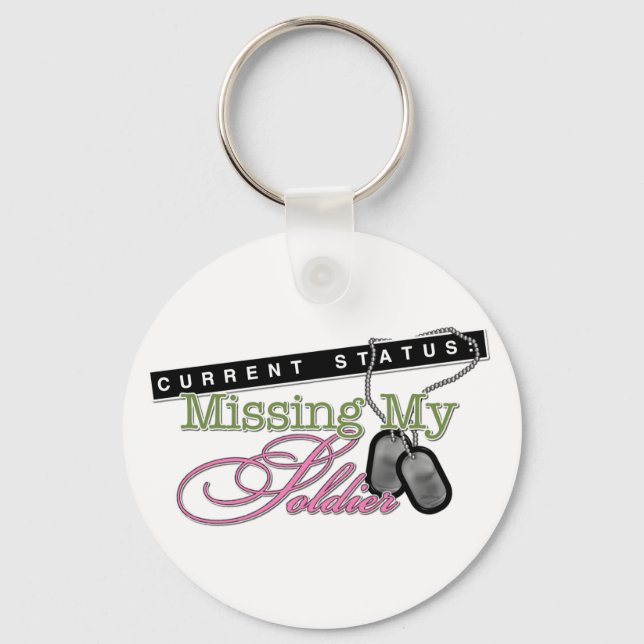 Missing My Soldier Key Ring (Front)