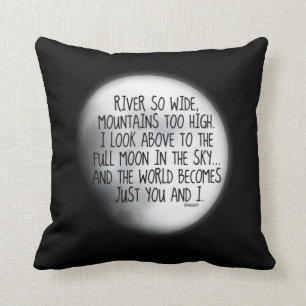 Missing My True Love Poem Cushion