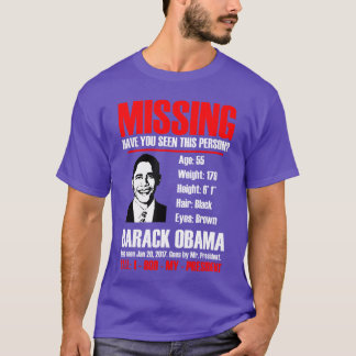 Missing Obama T Shirt