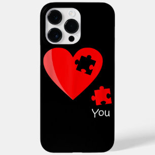 Missing Piece Heart Puzzle Valetines Day Shirt Gif Case-Mate iPhone 14 Pro Max Case
