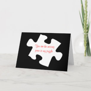 Missing Piece Jigsaw Puzzle Card