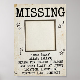 Missing Poster COSTUMIZED