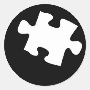 Missing Puzzle Piece Classic Round Sticker