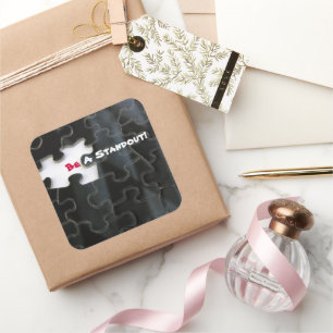 Missing Puzzle Piece Square Sticker