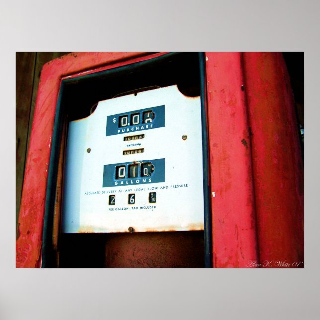 Missing The Gas Price Poster (Front)