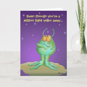 Missing You Alien Card