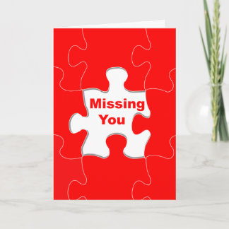 missing you card