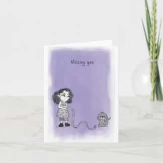 missing you card