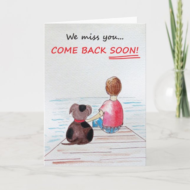 Missing you card (Front)