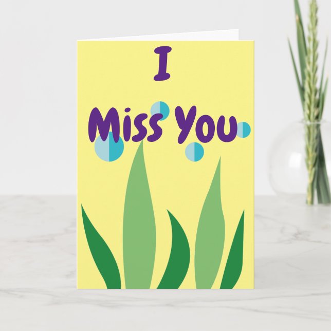 Missing You Card (Front)