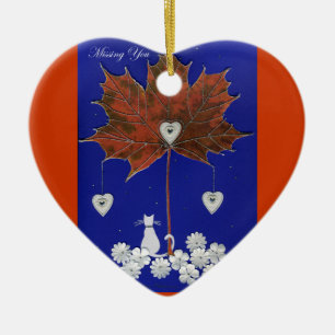 Missing You Ceramic Ornament