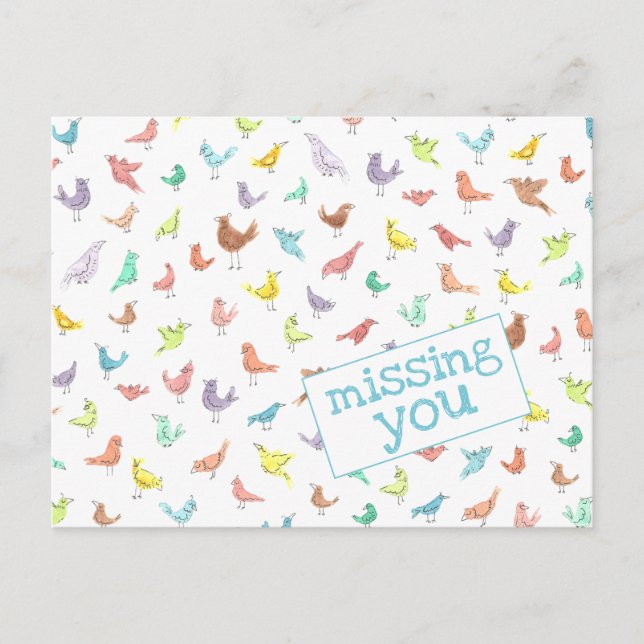Missing You Fun Postcard (Front)