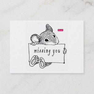 Missing you greeting card