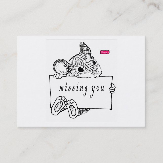 Missing you greeting card (Front)