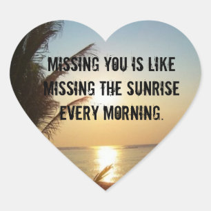 Missing You is Like Heart Sticker
