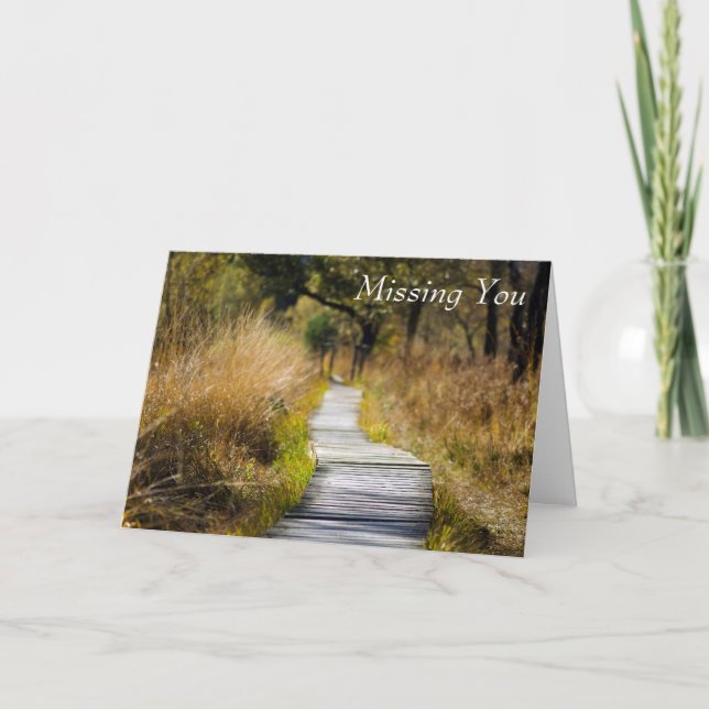 Missing you, Pathway to Peace Card (Front)