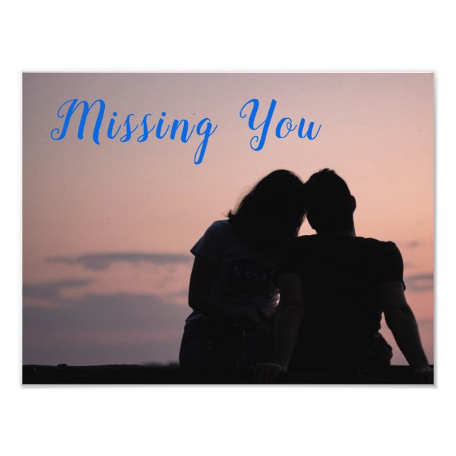 Missing You Photo Print (Front)