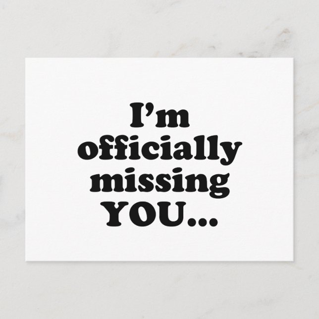 missing you postcard (Front)