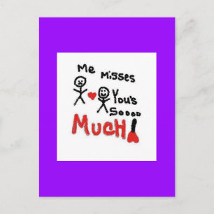 Missing You Postcard