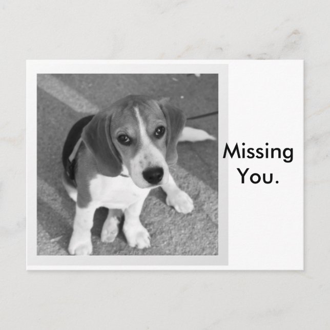 Missing you postcard (Front)
