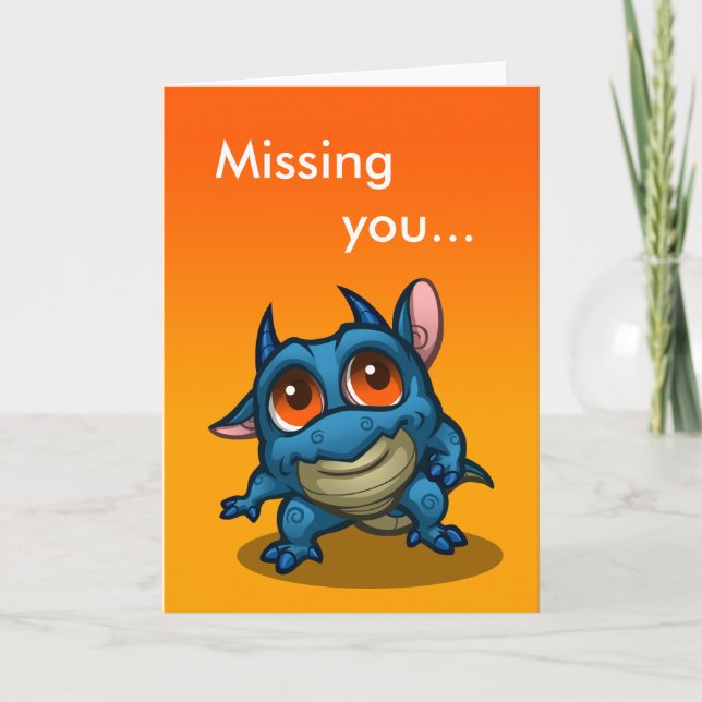 "Missing you..." Proo Dragon Card (Front)