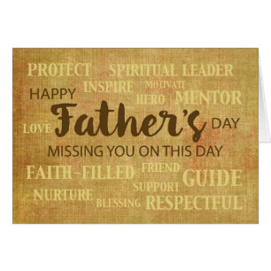 Missing You Religious Father's Day Qualities