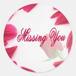 Missing You Stickers | Zazzle AU