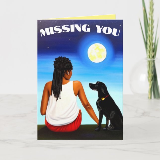 Missing You Thank You Card (Front)