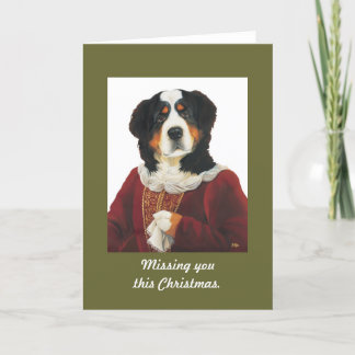 Missing you this Christmas. card