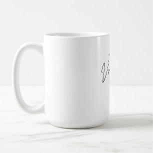 Missing You This Valentine Script Heart Coffee Mug