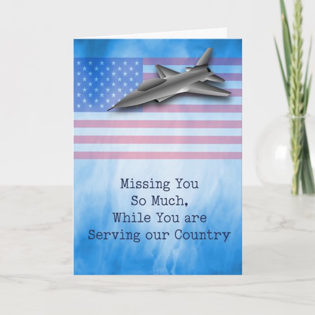 Missing You While Serving our Country Card (Front)