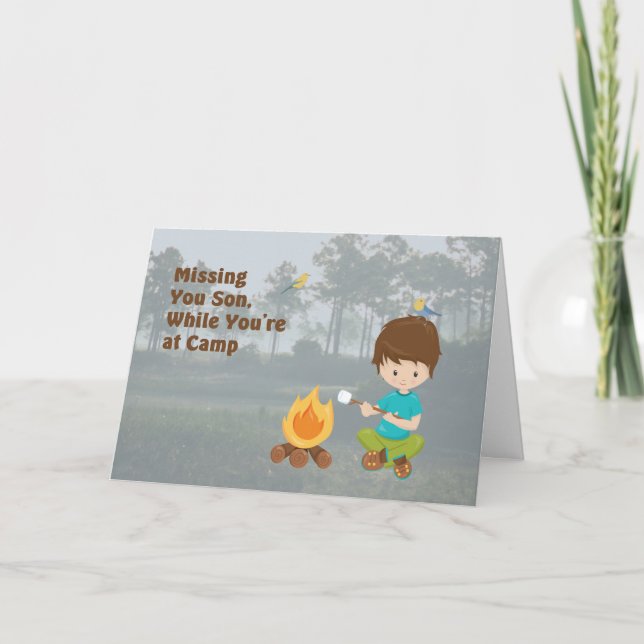 Missing Your Son Card While at Summer Camp (Front)