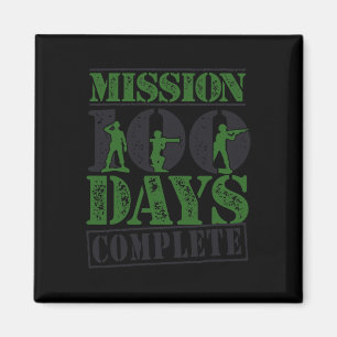 Mission 100 Days Complete Military Army School Gam Magnet