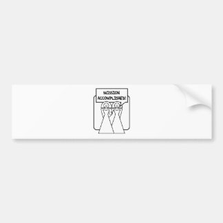 "Mission Accomplished" Marriage (homosexual) Bumper Sticker